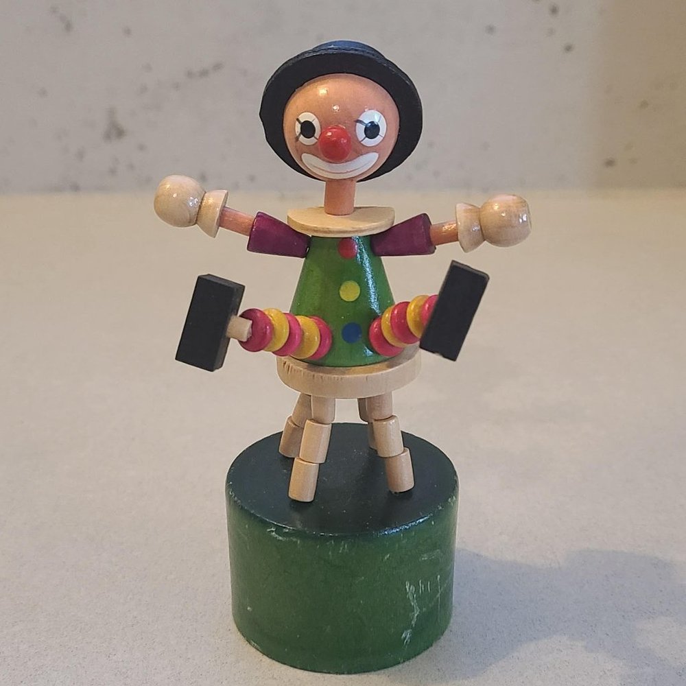 Wooden Clown Children's Toy